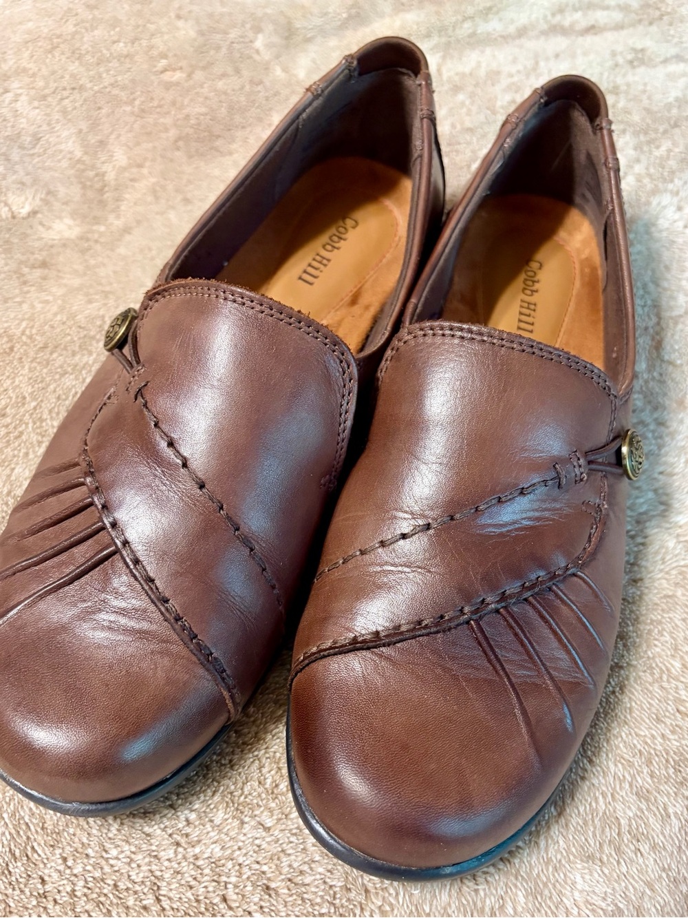 Cobb Hill Paulette leather slippers